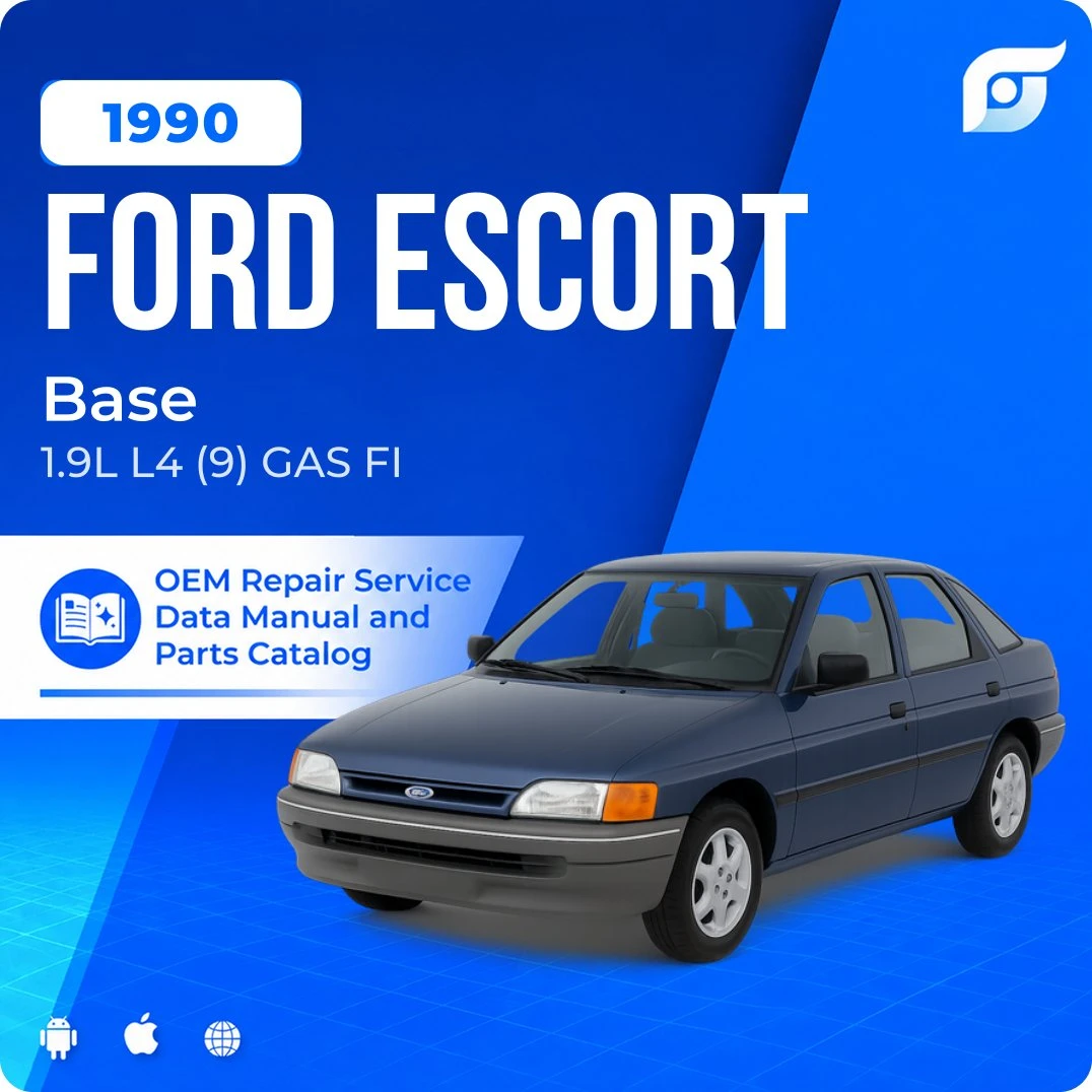 1990 Ford Escort Base - OEM Repair Service Manual