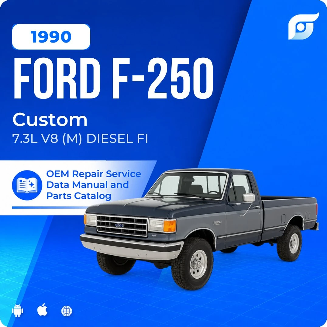 1990 Ford F-250 Custom - OEM Repair Service Manual