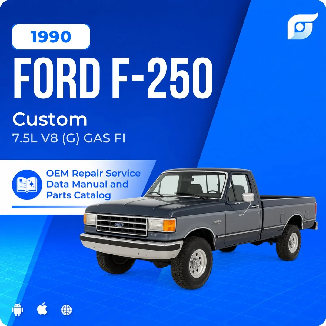 1990 Ford F-250 Custom - OEM Repair Service Manual