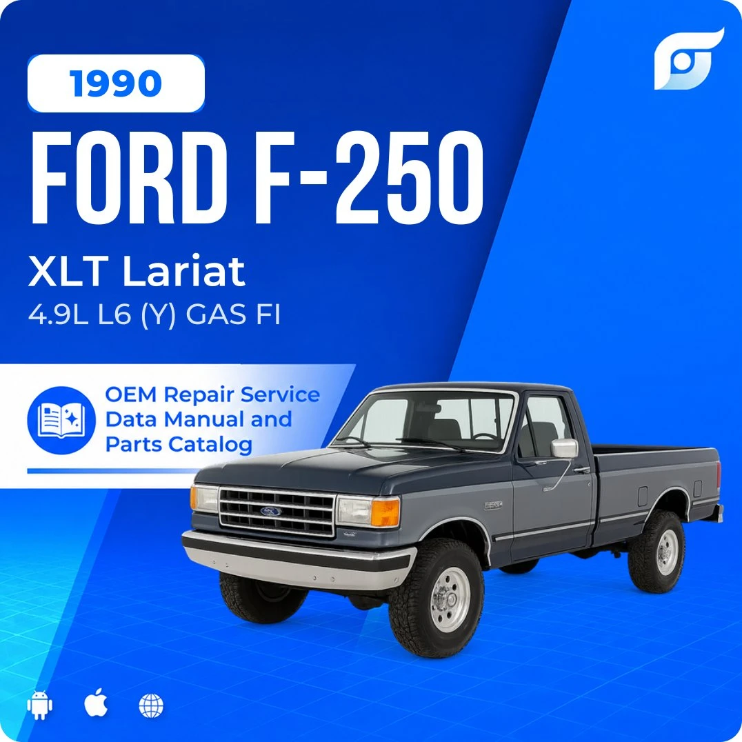 1990 Ford F-250 XLT Lariat - OEM Repair Service Manual