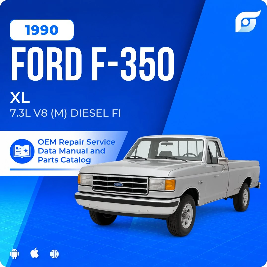 1990 Ford F-350 XL - OEM Repair Service Manual