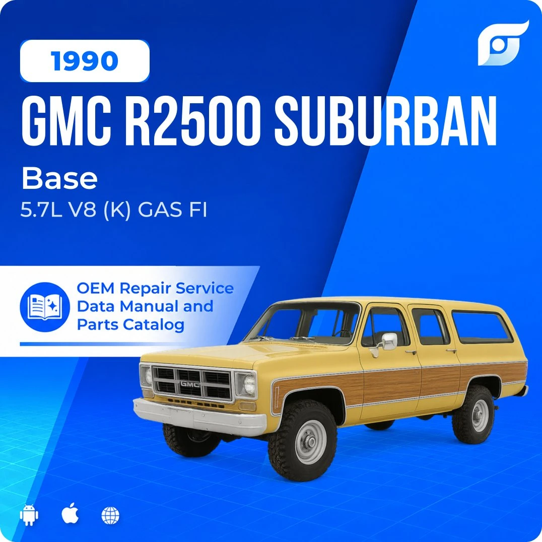 1990 GMC R2500 Suburban Base - OEM Repair Service Manual