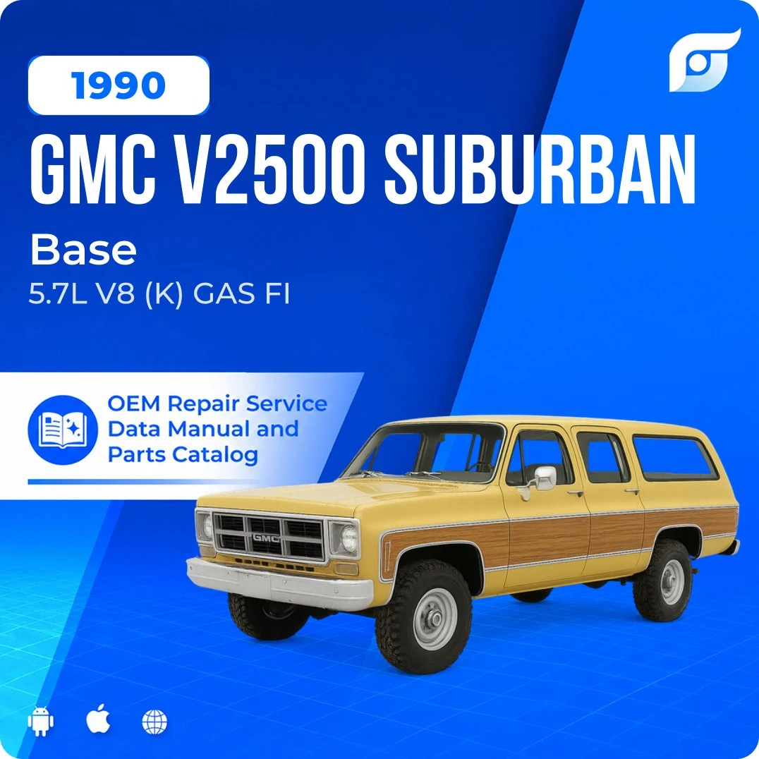 1990 GMC V2500 Suburban Base - OEM Repair Service Manual