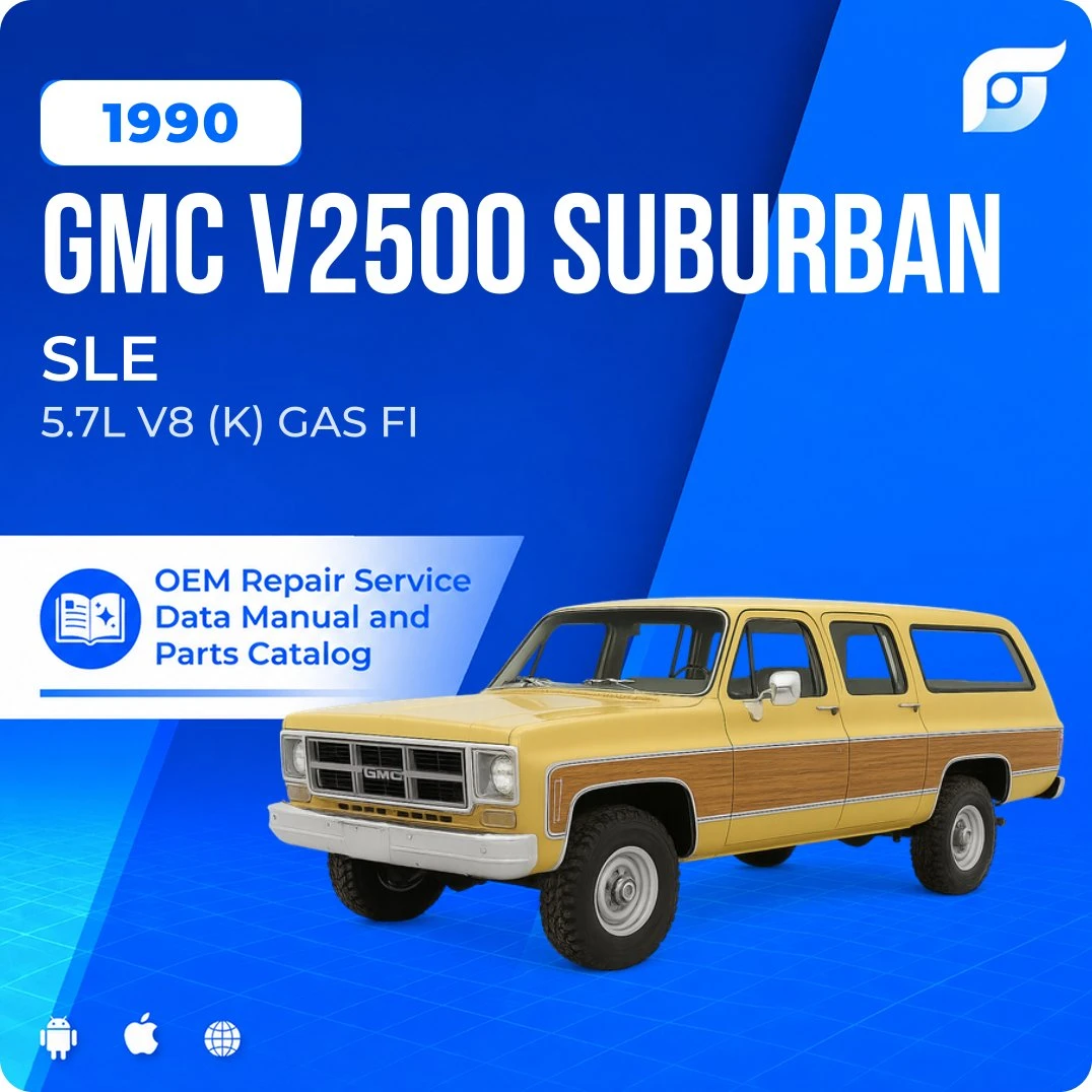 1990 GMC V2500 Suburban SLE - OEM Repair Service Manual