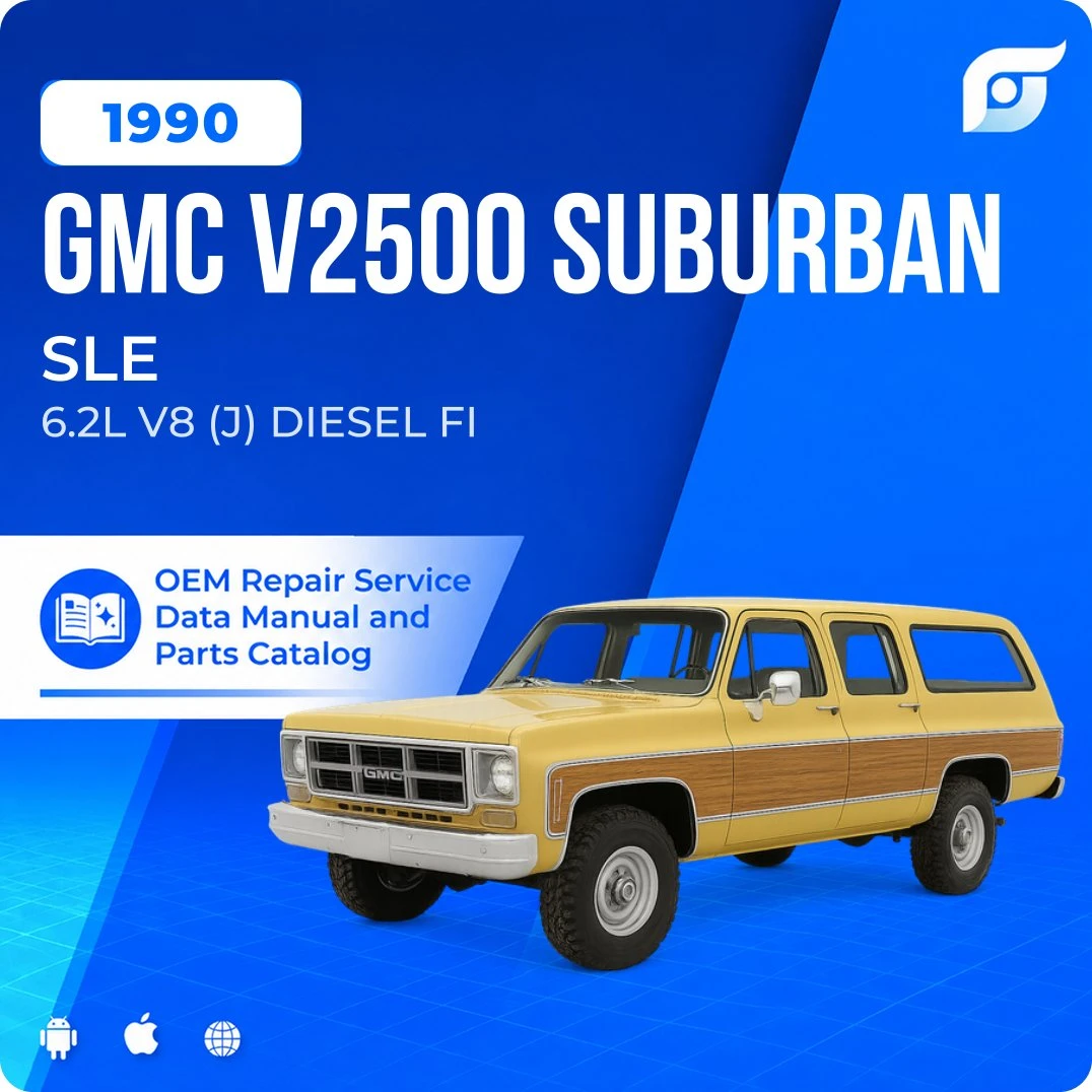 1990 GMC V2500 Suburban SLE - OEM Repair Service Manual