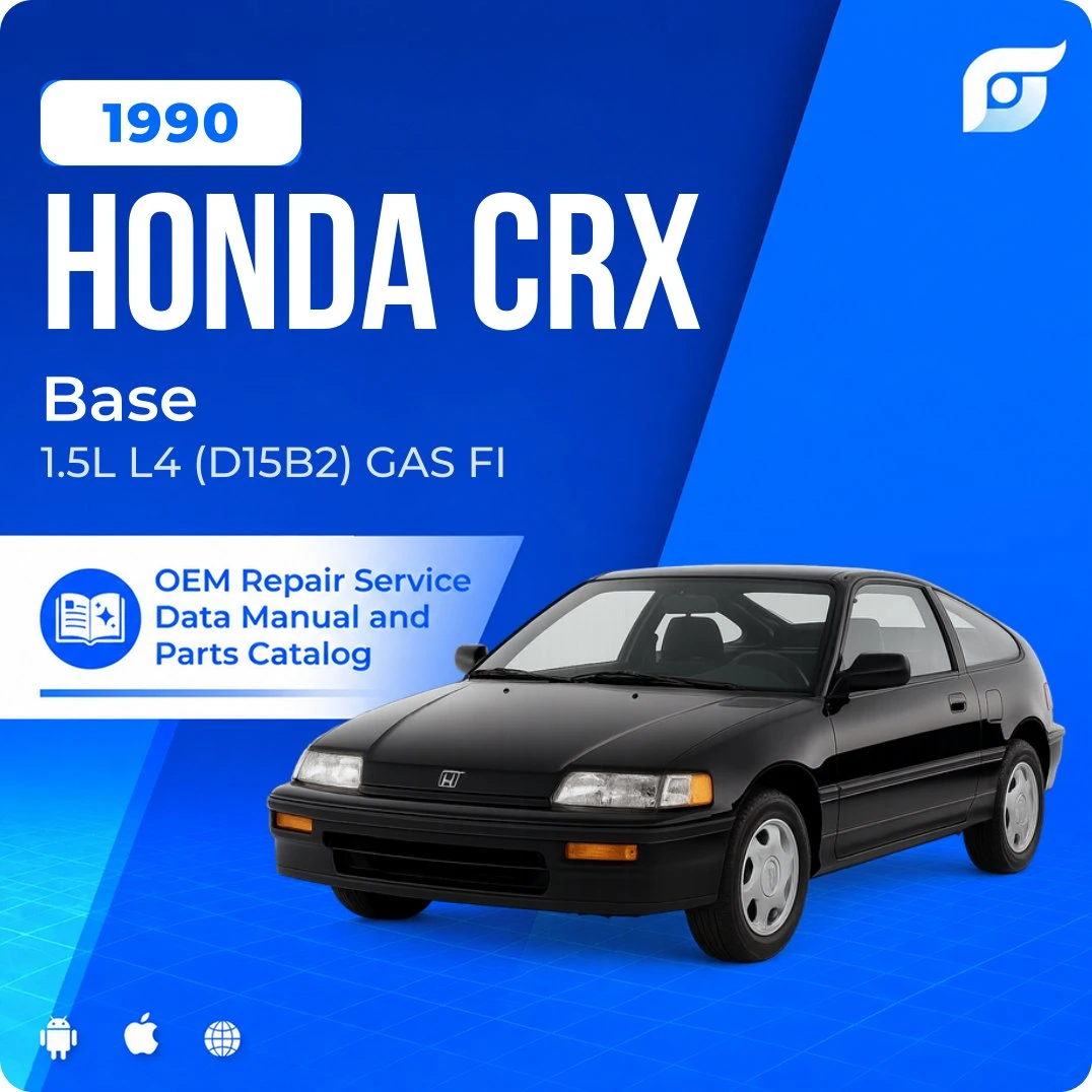 1990 Honda CRX Base - OEM Repair Service Manual