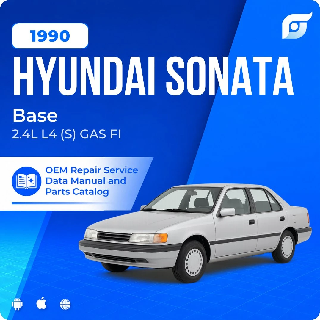 1990 Hyundai Sonata Base - OEM Repair Service Manual