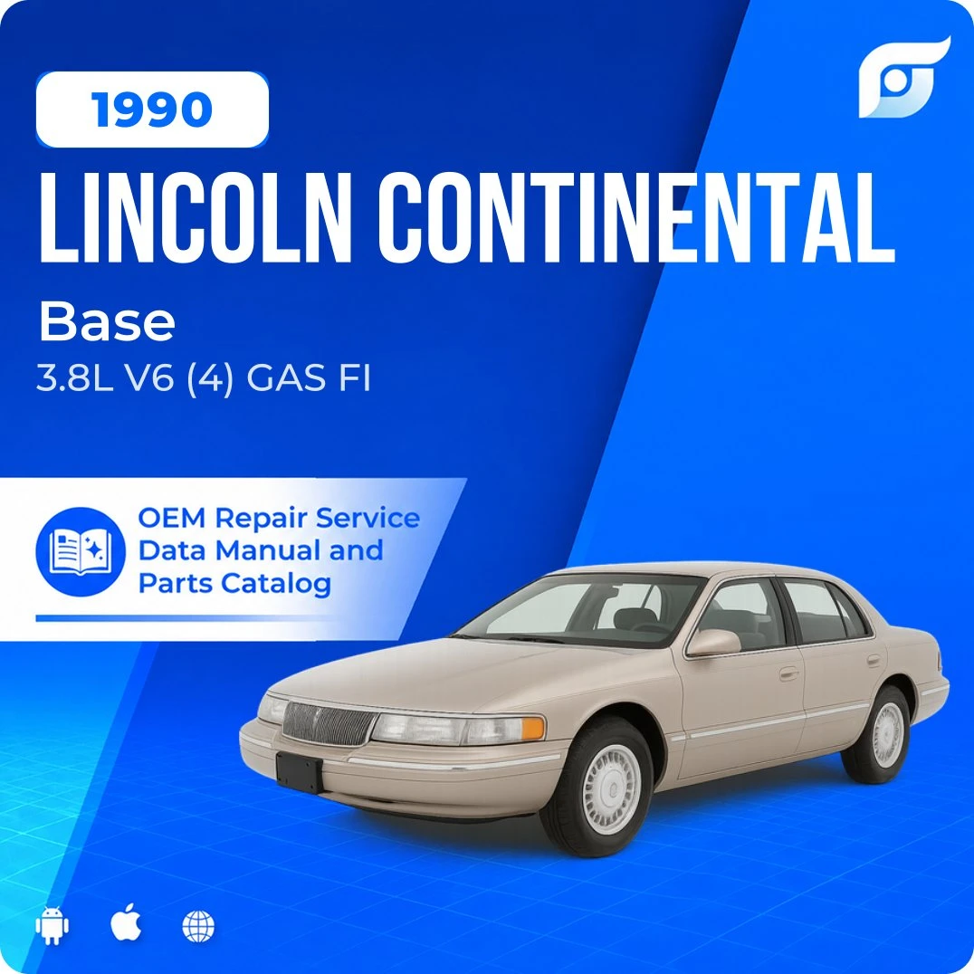1990 Lincoln Continental Base - OEM Repair Service Manual