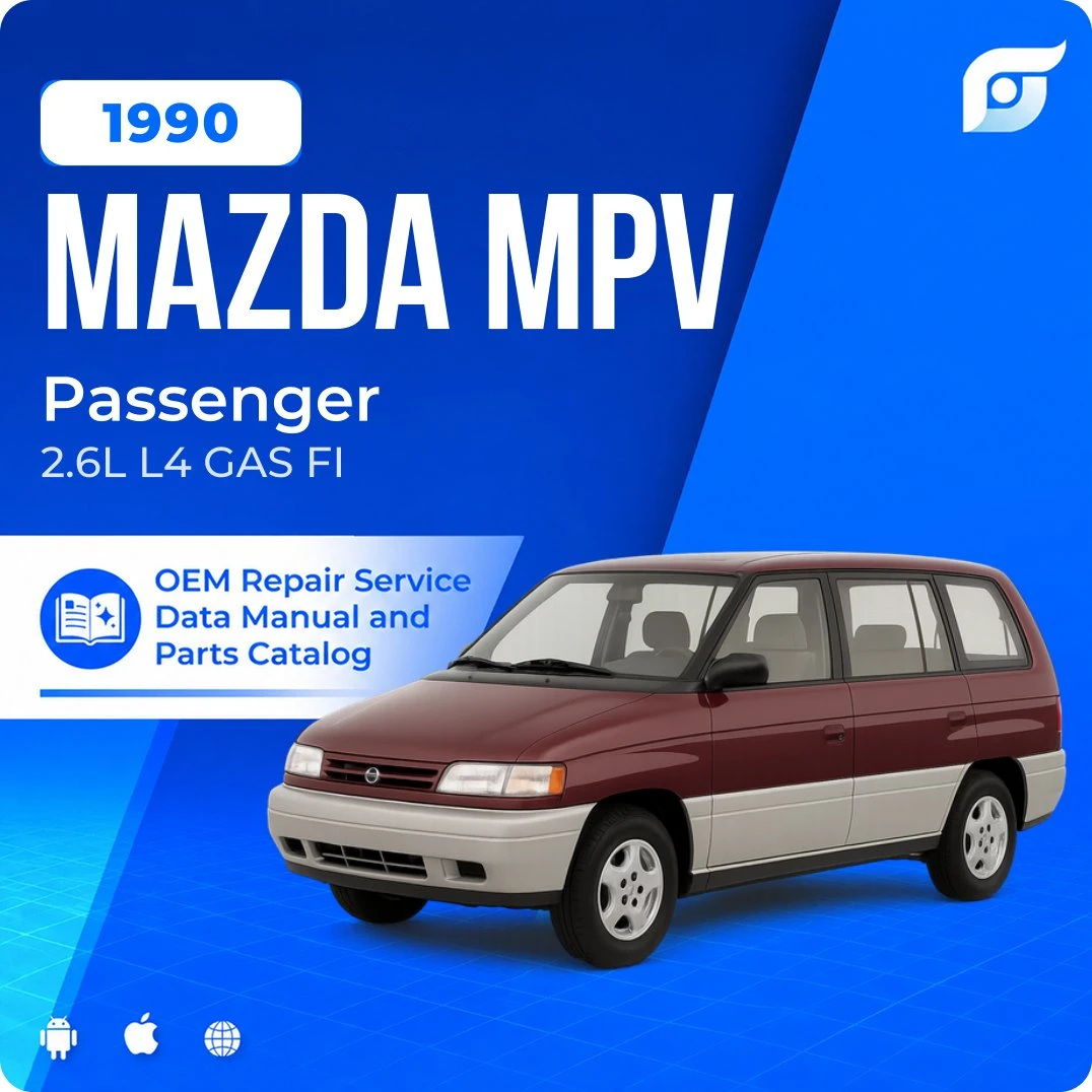 1990 Mazda MPV Passenger - OEM Repair Service Manual