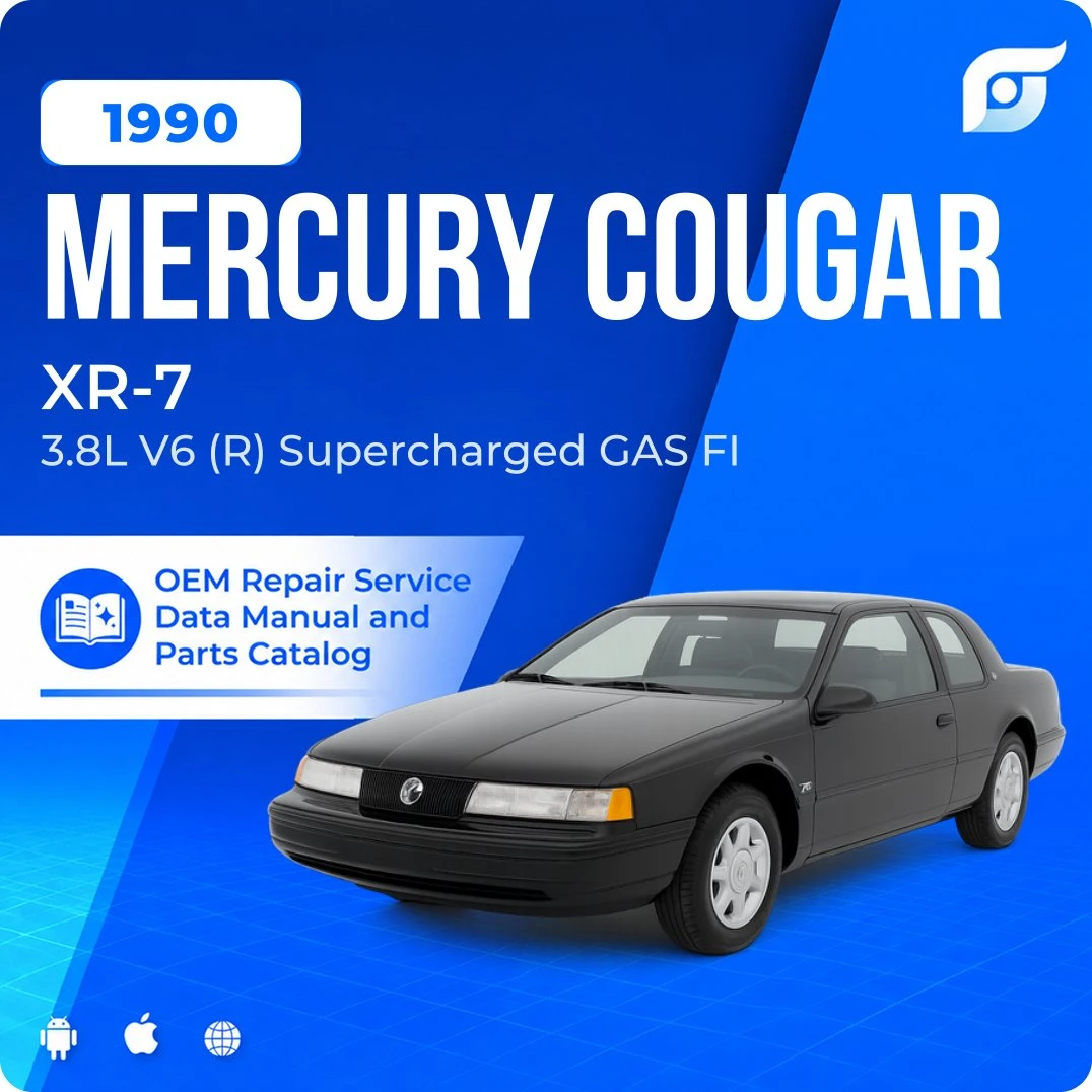1990 Mercury Cougar XR-7 - OEM Repair Service Manual