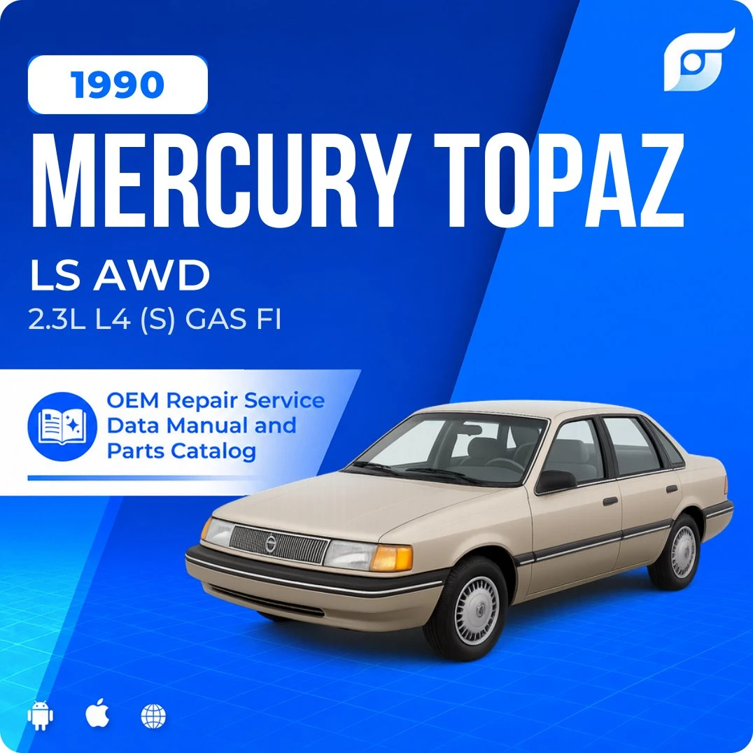 1990 Mercury Topaz LS AWD - OEM Repair Service Manual