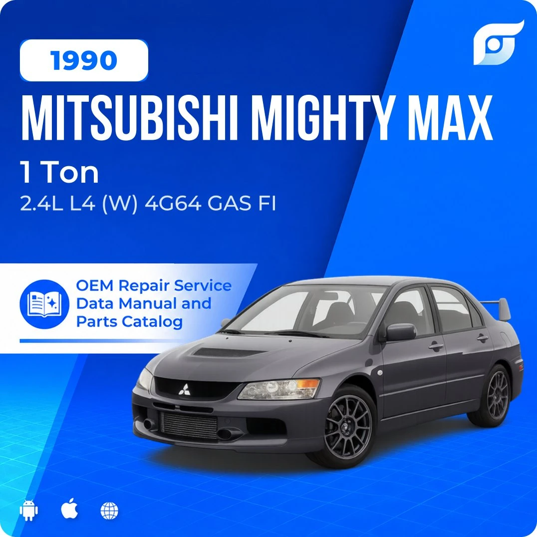 1990 Mitsubishi Mighty Max 1 Ton - OEM Repair Service Manual