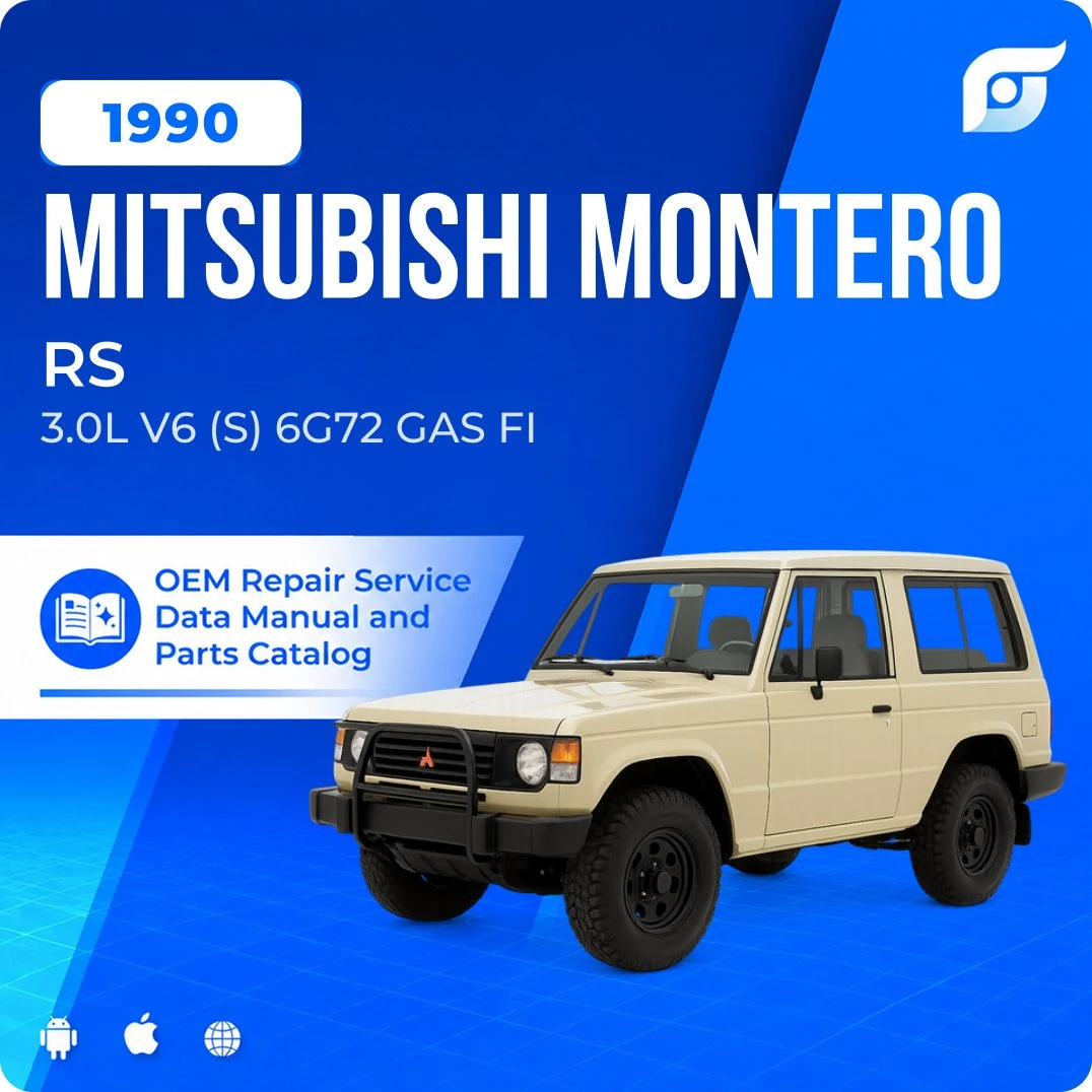 1990 Mitsubishi Montero RS - OEM Repair Service Manual