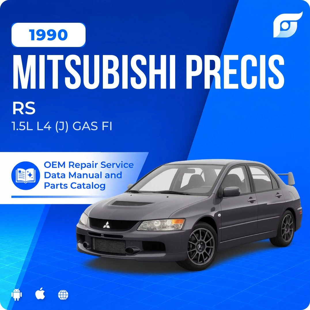 1990 Mitsubishi Precis RS - OEM Repair Service Manual