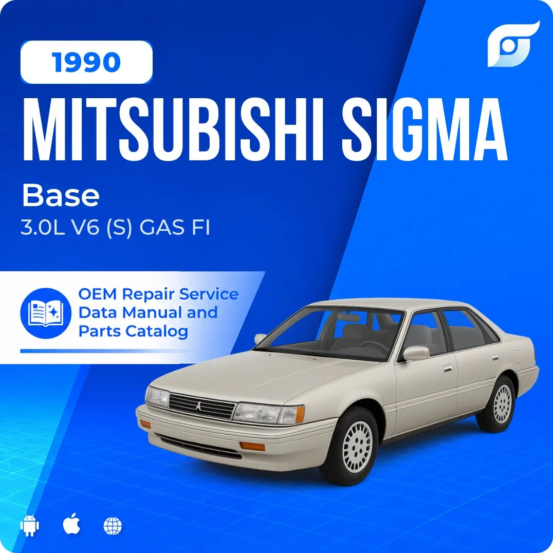 1990 Mitsubishi Sigma Base - OEM Repair Service Manual