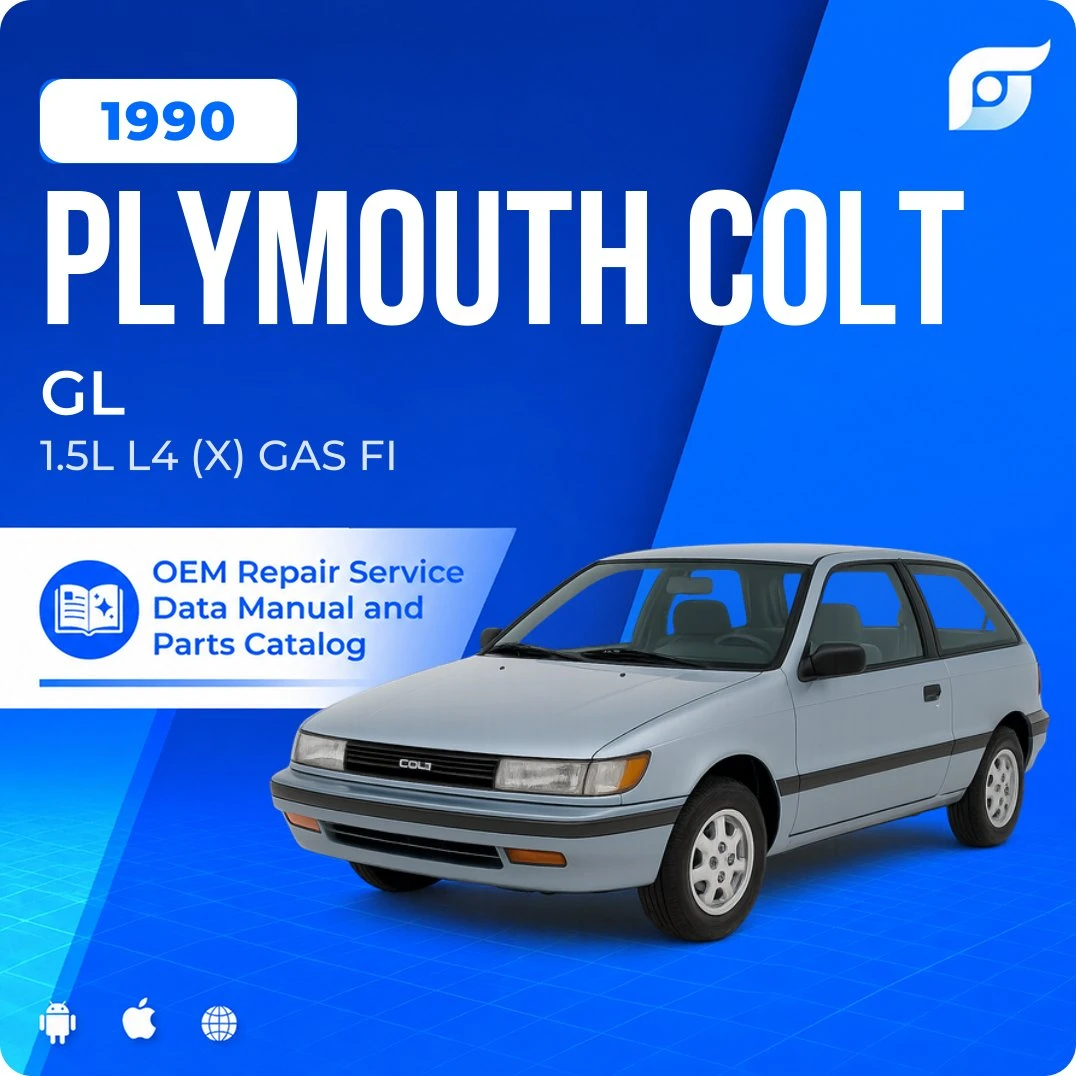 1990 Plymouth Colt GL - OEM Repair Service Manual