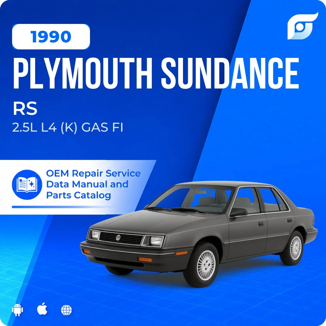 1990 Plymouth Sundance RS - OEM Repair Service Manual