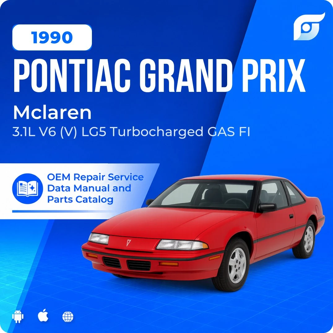 1990 Pontiac Grand Prix Mclaren - OEM Repair Service Manual