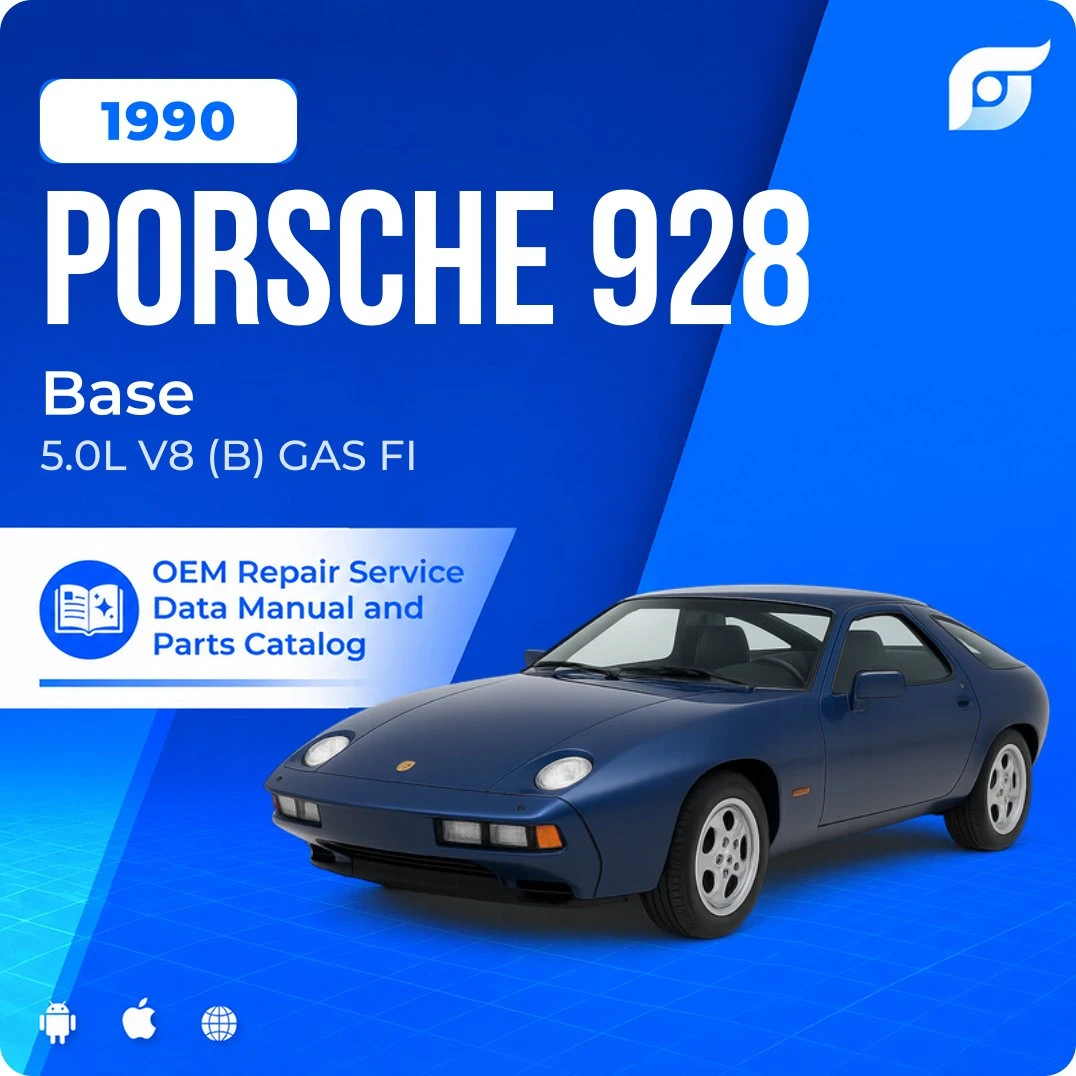 1990 Porsche 928 Base - OEM Repair Service Manual