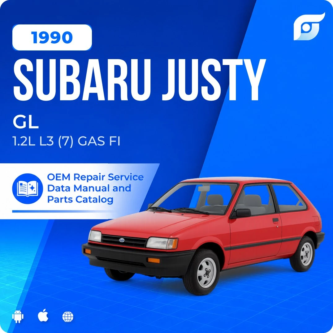 1990 Subaru Justy GL - OEM Repair Service Manual