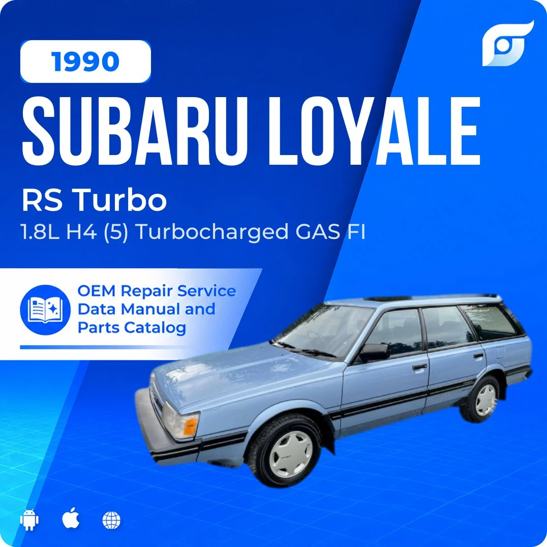 1990 Subaru Loyale RS Turbo - OEM Repair Service Manual