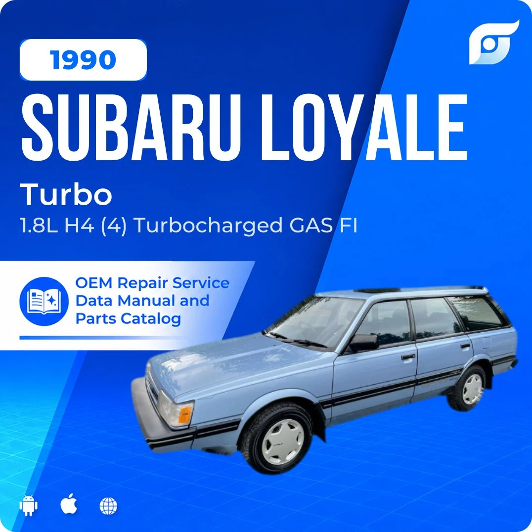 1990 Subaru Loyale Turbo - OEM Repair Service Manual
