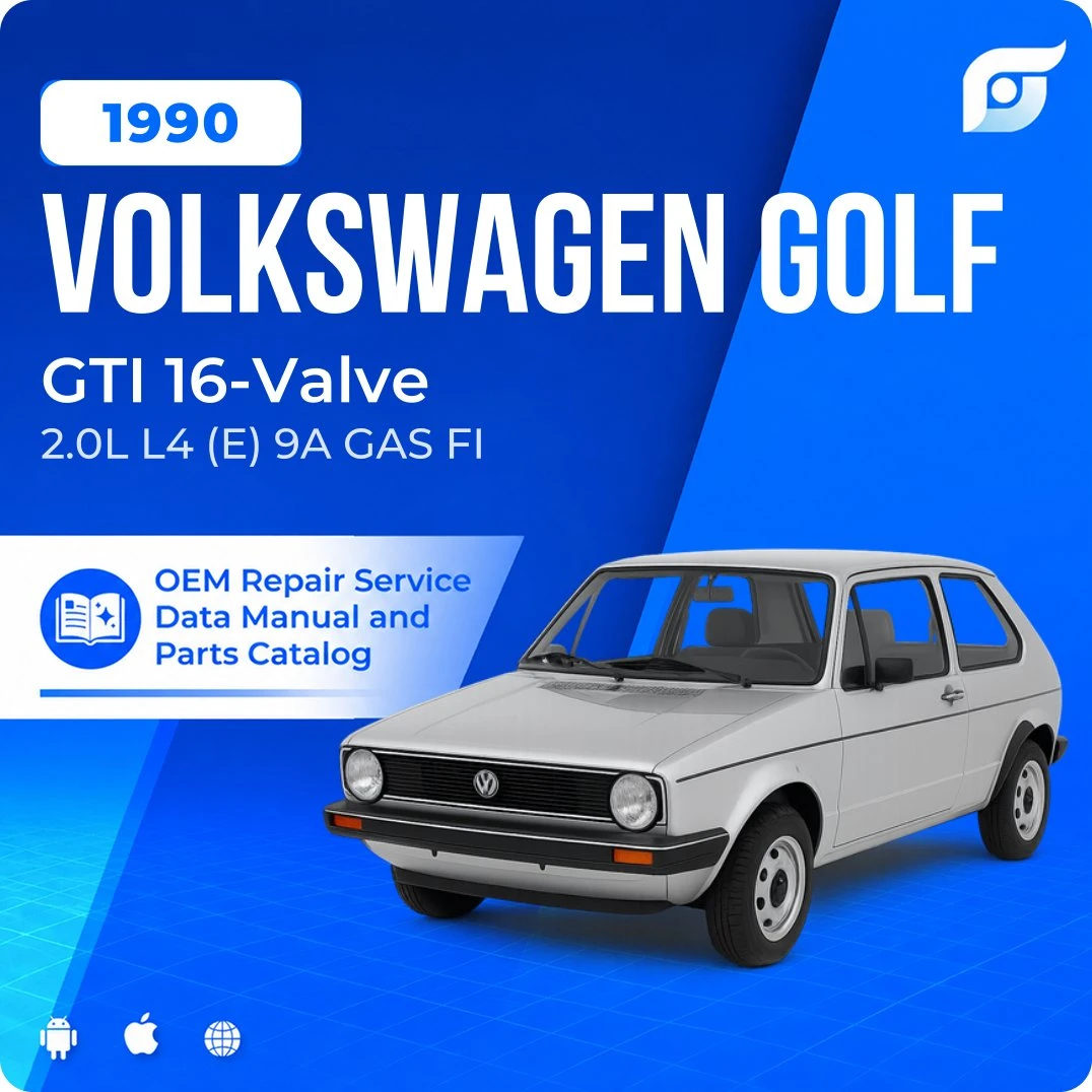 1990 Volkswagen Golf GTI 16-Valve - OEM Repair Service Manual