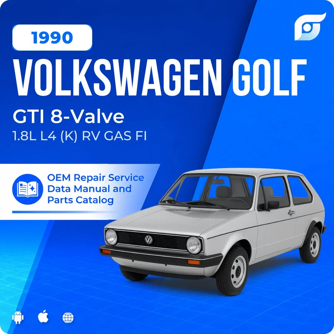 1990 Volkswagen Golf GTI 8-Valve - OEM Repair Service Manual