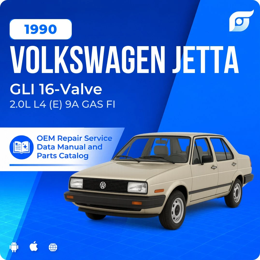 1990 Volkswagen Jetta GLI 16-Valve - OEM Repair Service Manual