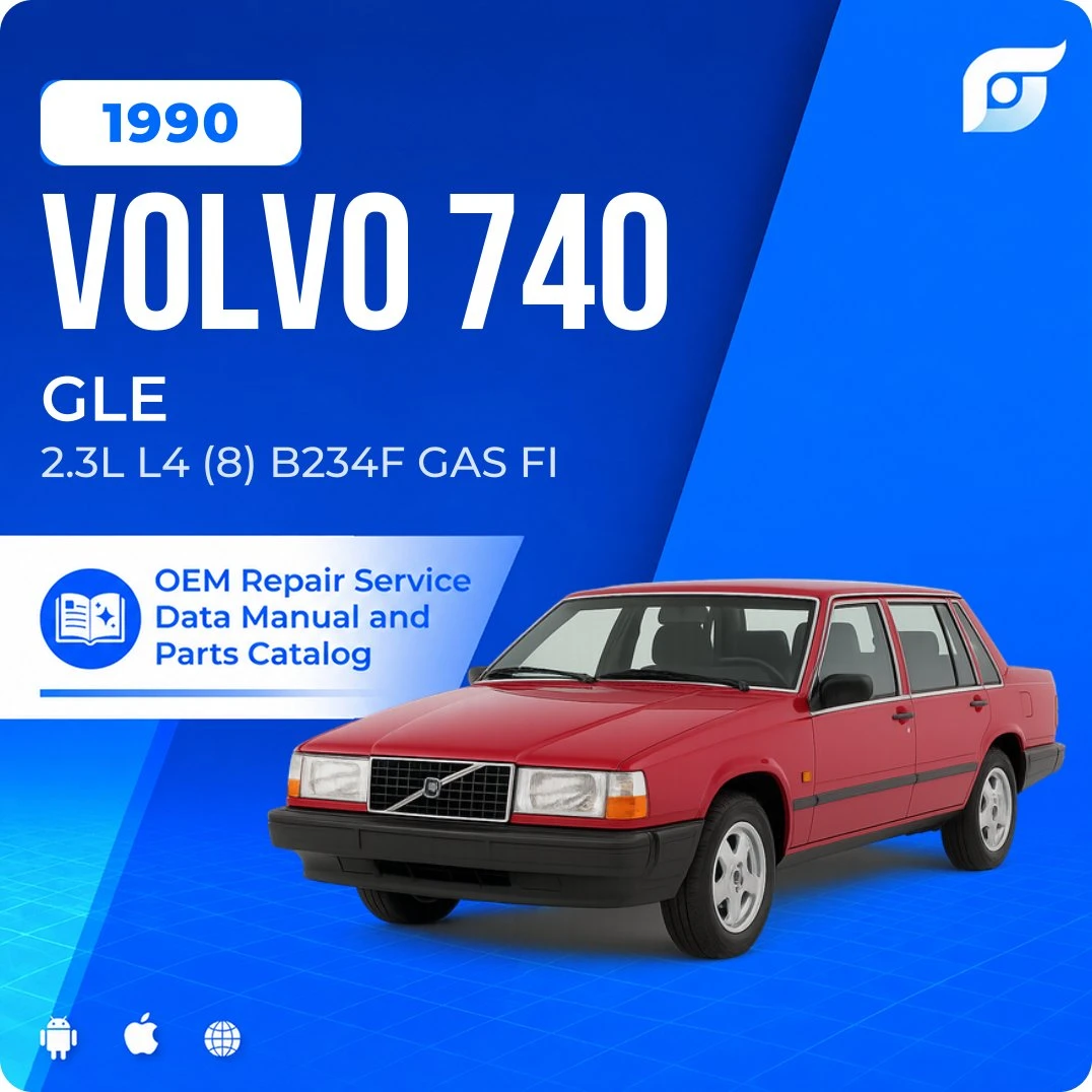 1990 Volvo 740 GLE - OEM Repair Service Manual