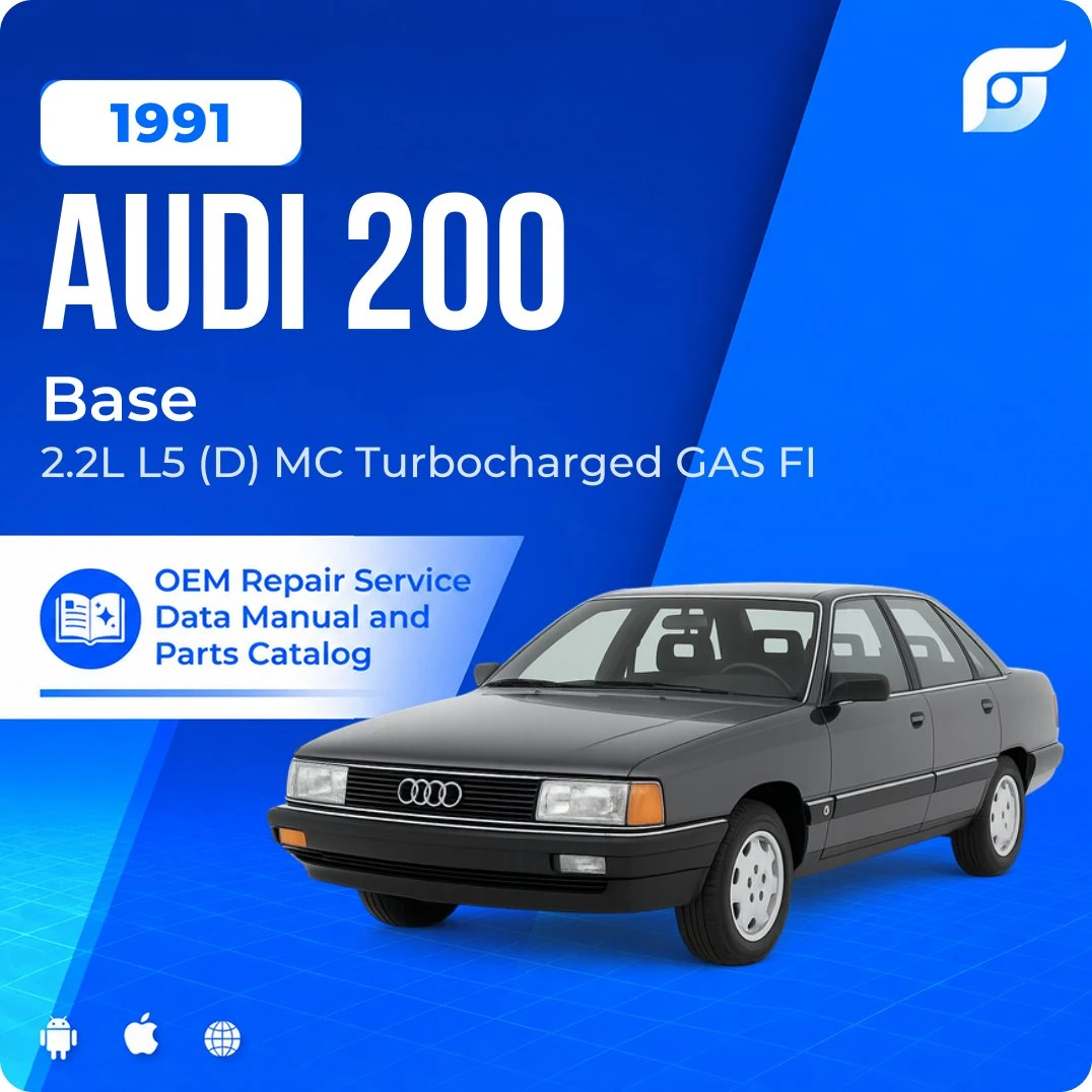 1991 Audi 200 Base - OEM Repair Service Manual