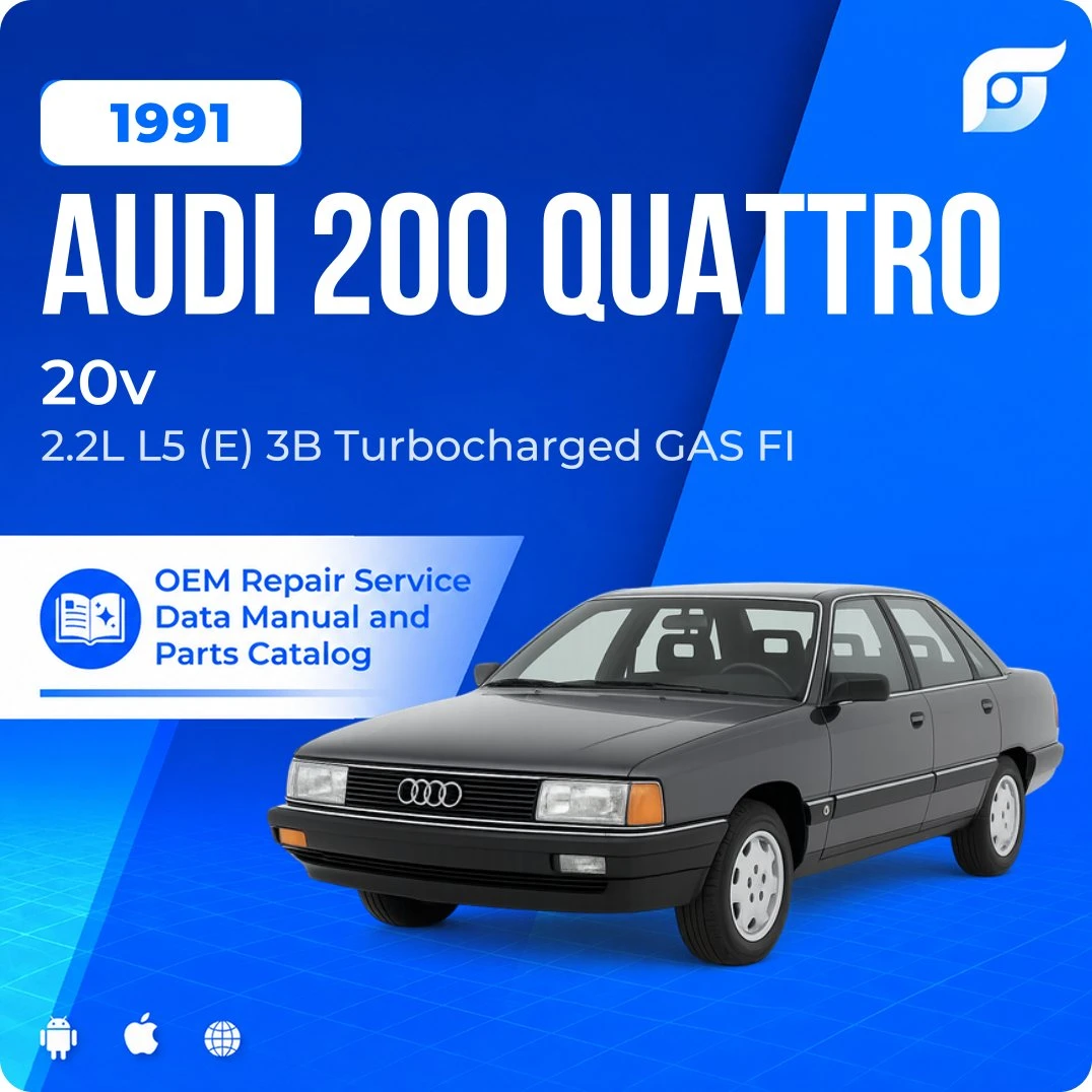 1991 Audi 200 Quattro 20v - OEM Repair Service Manual