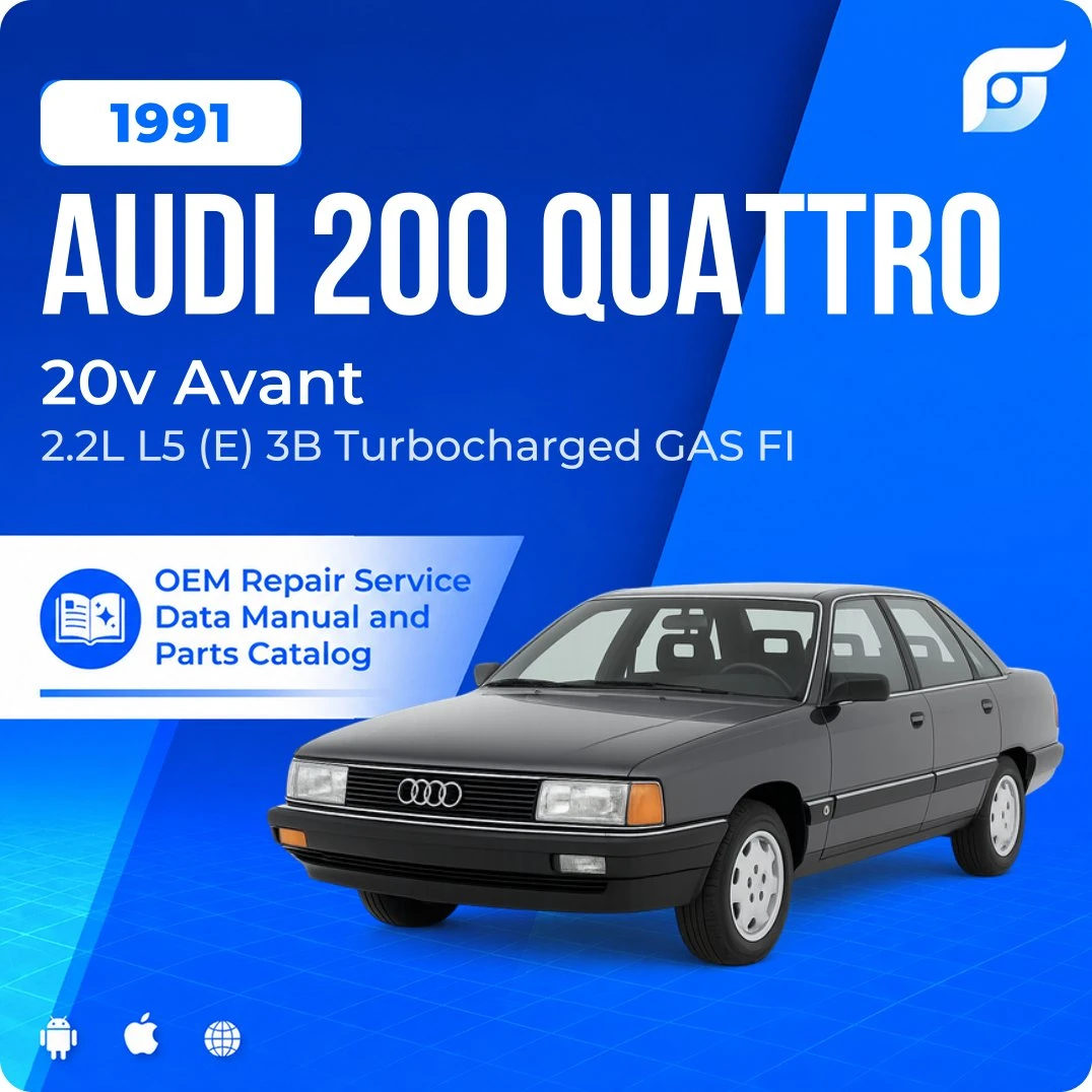 1991 Audi 200 Quattro 20v Avant - OEM Repair Service Manual