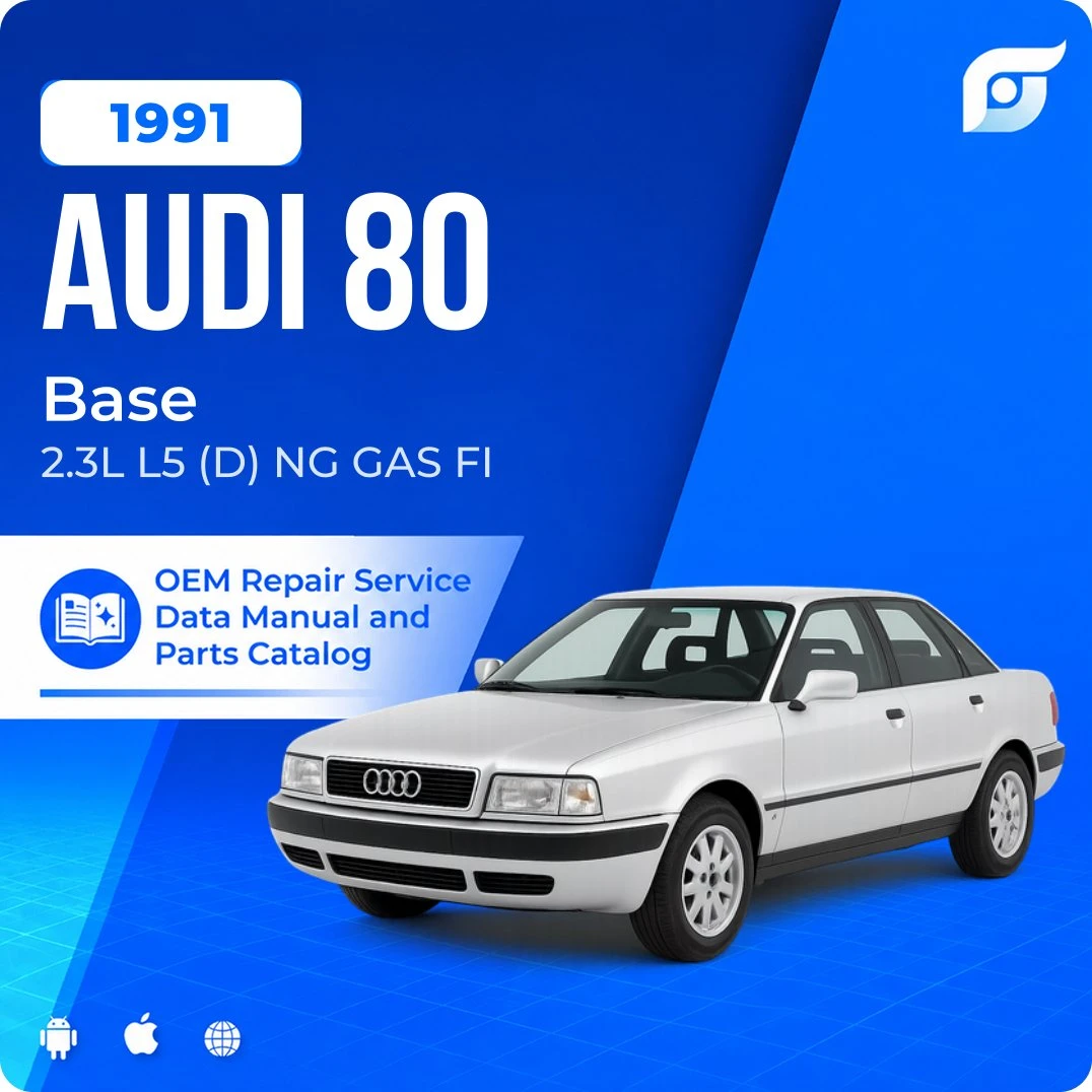 1991 Audi 80 Base - OEM Repair Service Manual
