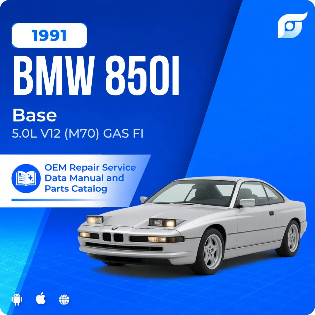 1991 BMW 850i Base - OEM Repair Service Manual