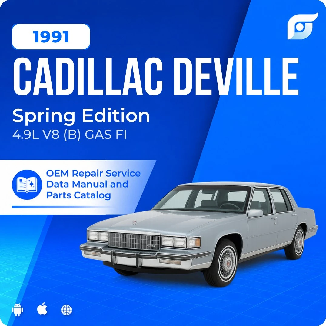 1991 Cadillac DeVille Spring Edition - OEM Repair Service Manual