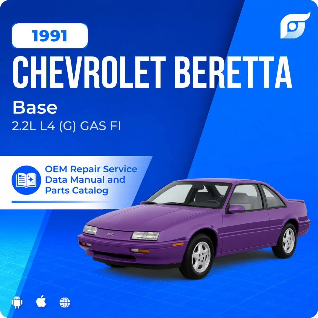 1991 Chevrolet Beretta Base - OEM Repair Service Manual