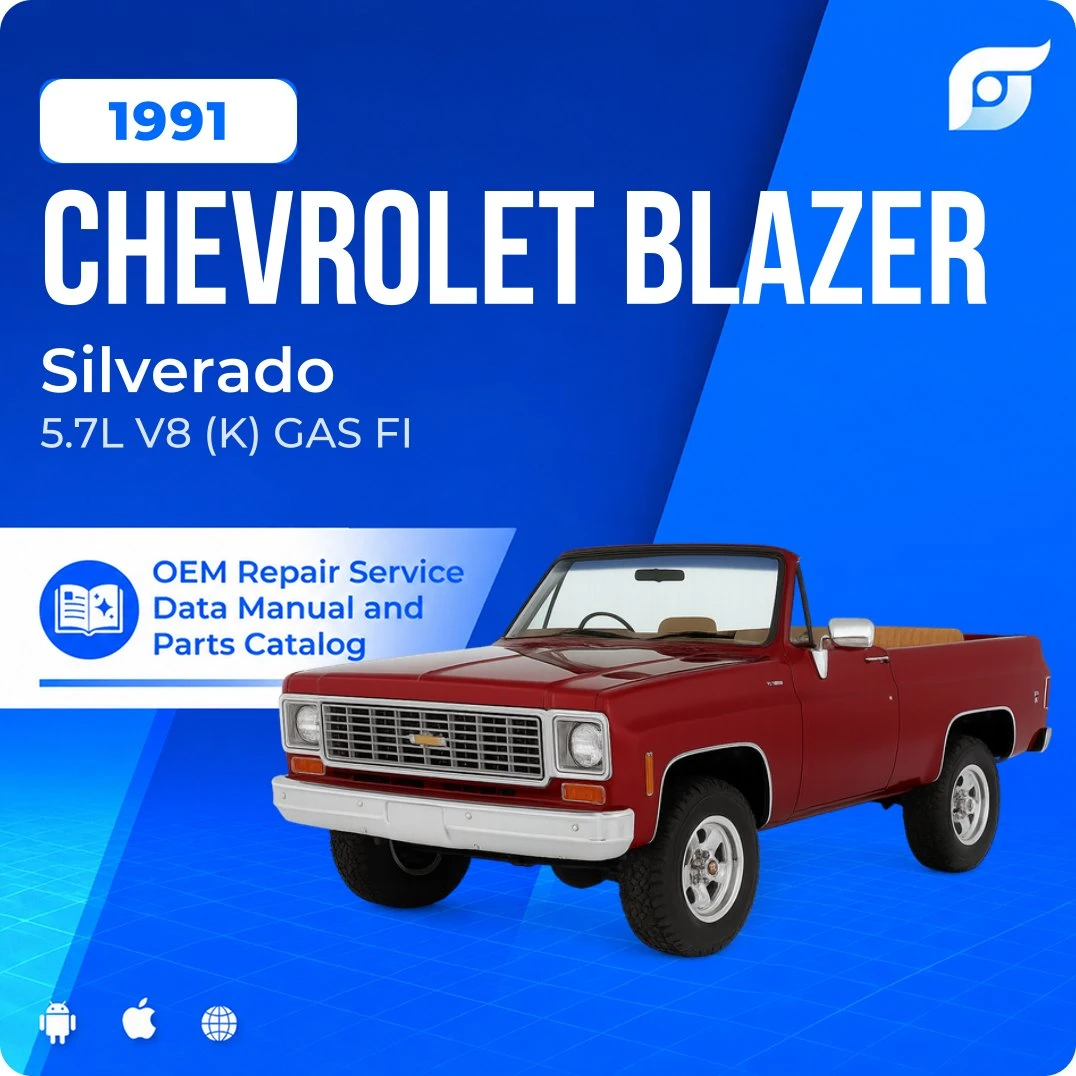 1991 Chevrolet Blazer Silverado - OEM Repair Service Manual