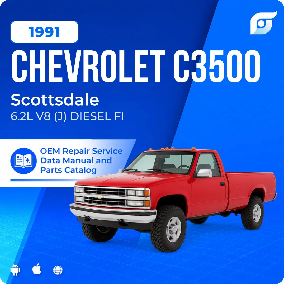 1991 Chevrolet C3500 Scottsdale - OEM Repair Service Manual