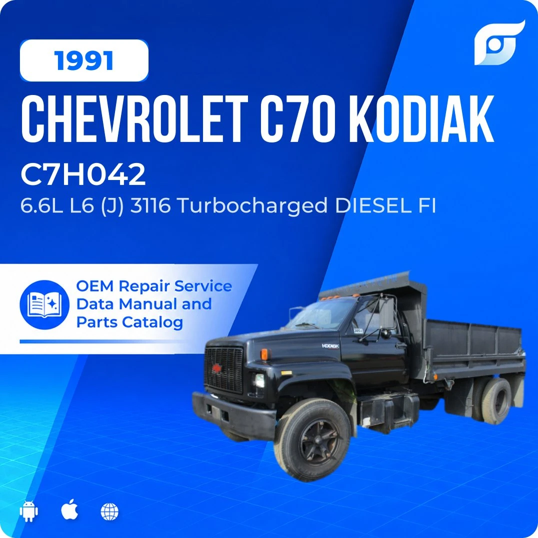 1991 Chevrolet C70 Kodiak C7H042 - OEM Repair Service Manual