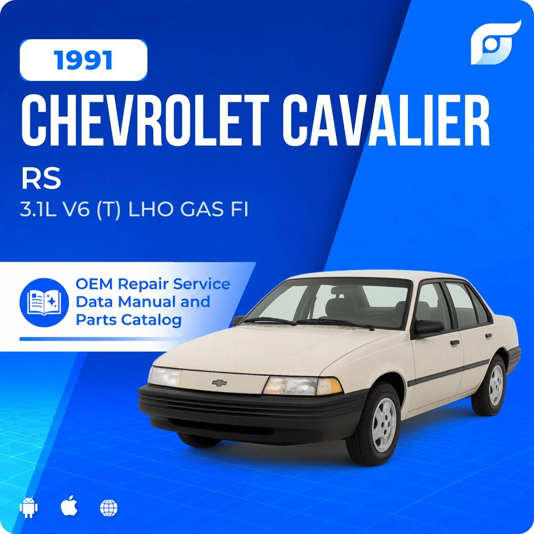 1991 Chevrolet Cavalier RS - OEM Repair Service Manual