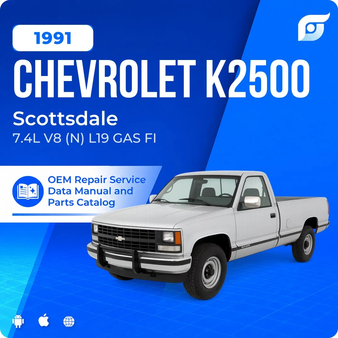 1991 Chevrolet K2500 Scottsdale - OEM Repair Service Manual