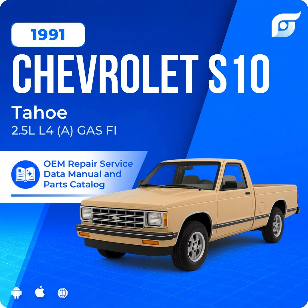 1991 Chevrolet S10 Tahoe - OEM Repair Service Manual