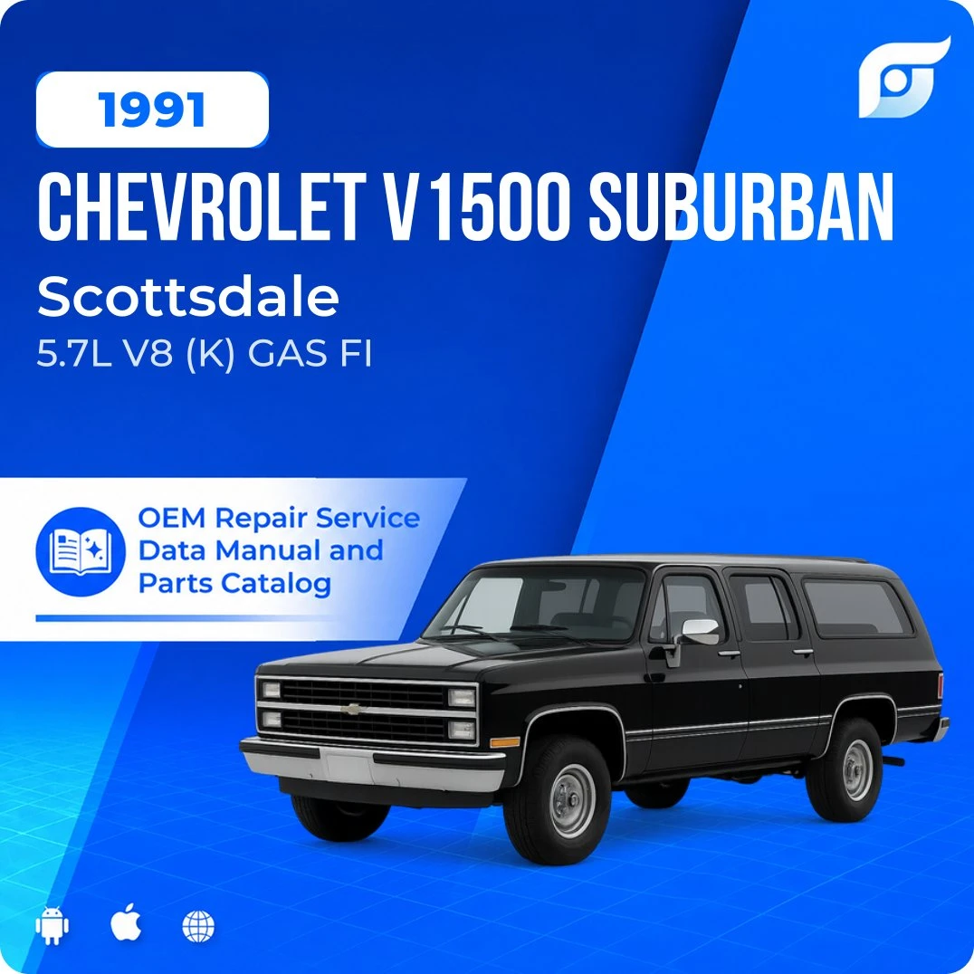 1991 Chevrolet V1500 Suburban Scottsdale - OEM Repair Service Manual