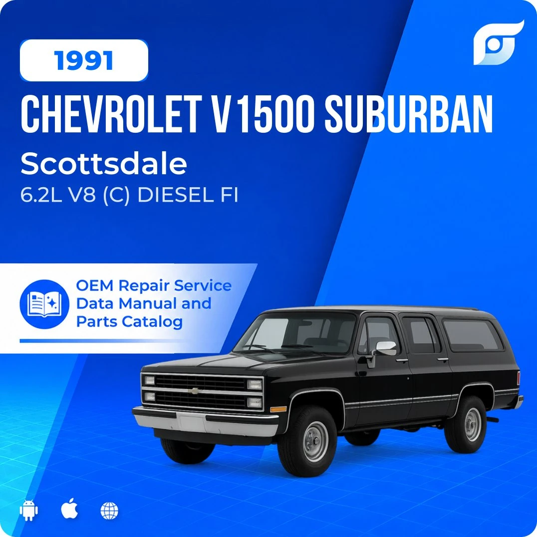 1991 Chevrolet V1500 Suburban Scottsdale - OEM Repair Service Manual