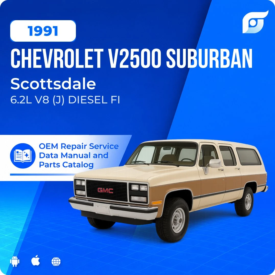 1991 Chevrolet V2500 Suburban Scottsdale - OEM Repair Service Manual