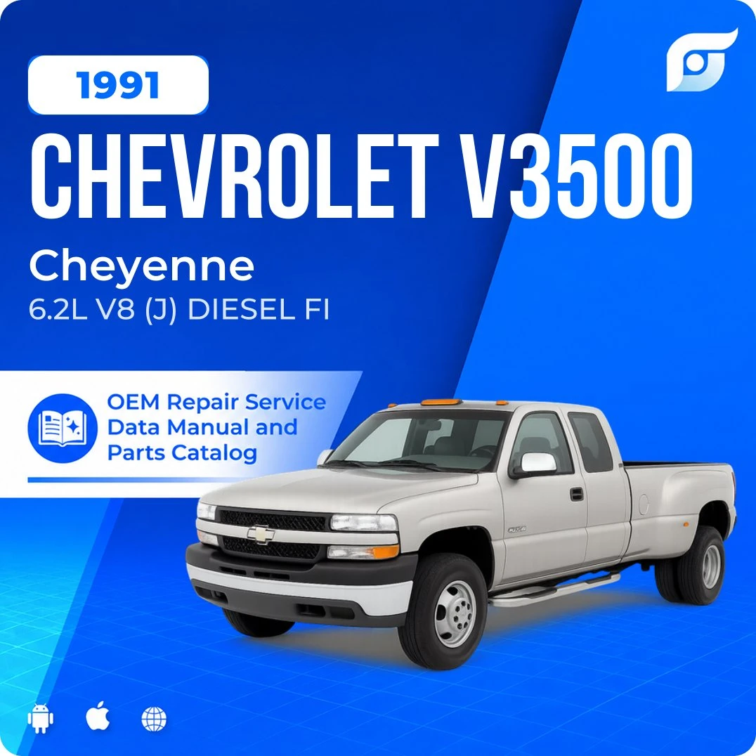 1991 Chevrolet V3500 Cheyenne - OEM Repair Service Manual