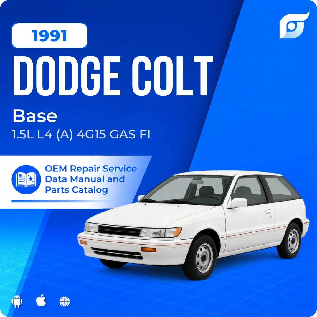1991 Dodge Colt Base - OEM Repair Service Manual