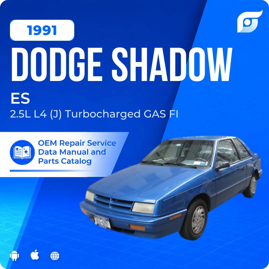 1991 Dodge Shadow ES - OEM Repair Service Manual
