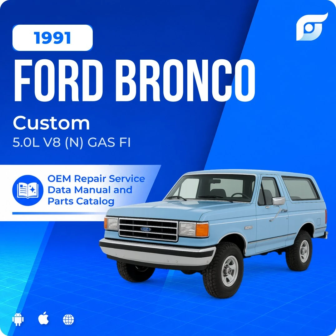 1991 Ford Bronco Custom - OEM Repair Service Manual
